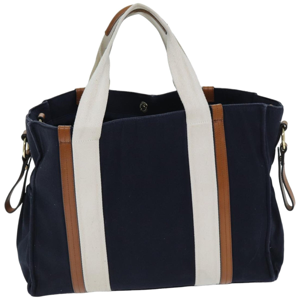 Chloe Tote Bag Canvas 2way Navy 74668