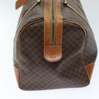 CELINE Macadam Canvas Boston Bag PVC Brown  74734