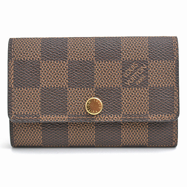 Louis Vuitton Damier Key Case Ebene Brown N62630