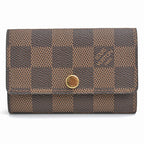 Louis Vuitton Damier Key Case Ebene Brown N62630