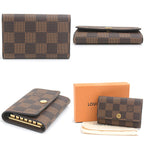 Louis Vuitton Damier Key Case Ebene Brown N62630