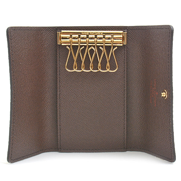 Louis Vuitton Damier Key Case Ebene Brown N62630