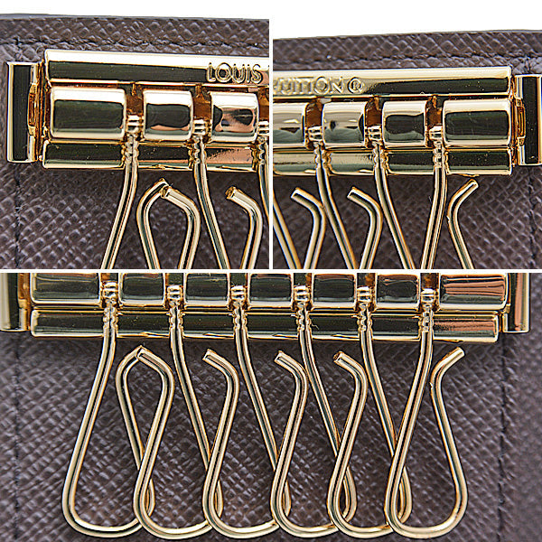 Louis Vuitton Damier Key Case Ebene Brown N62630