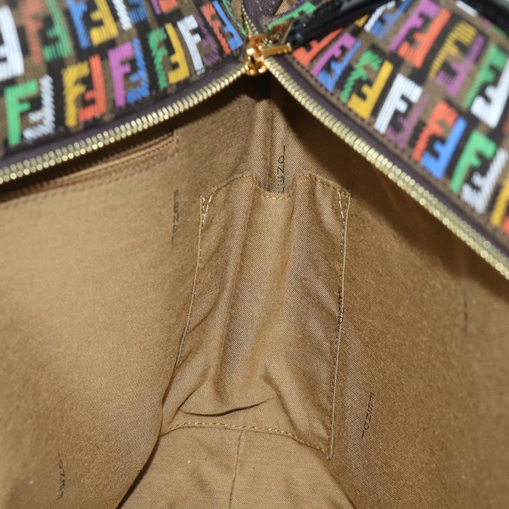 FENDI Zucchino Canvas Tote Bag Multicolor74808