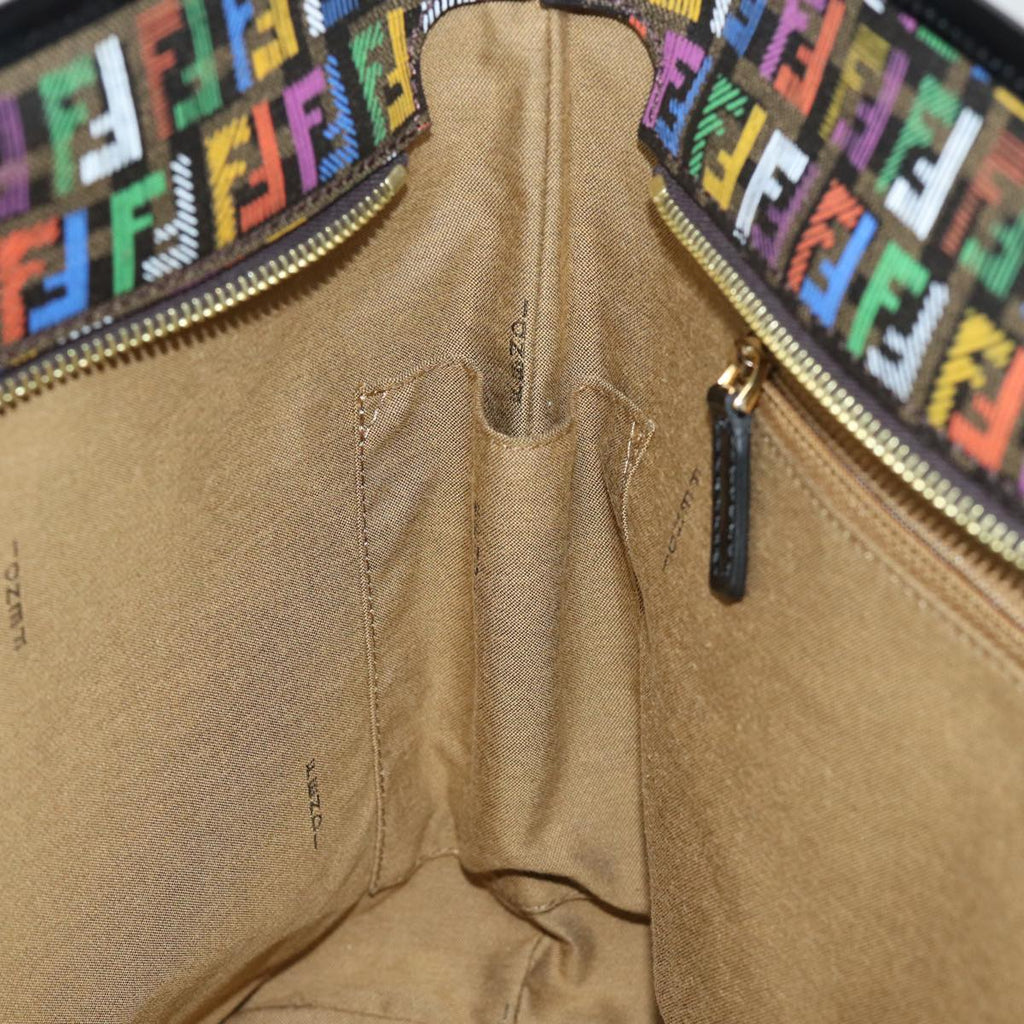 FENDI Zucchino Canvas Tote Bag Multicolor74808