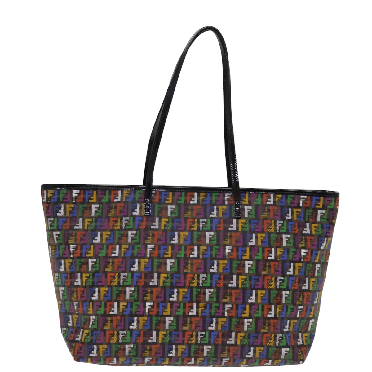 FENDI Zucchino Canvas Tote Bag Multicolor74808
