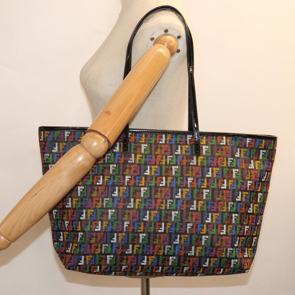 FENDI Zucchino Canvas Tote Bag Multicolor74808