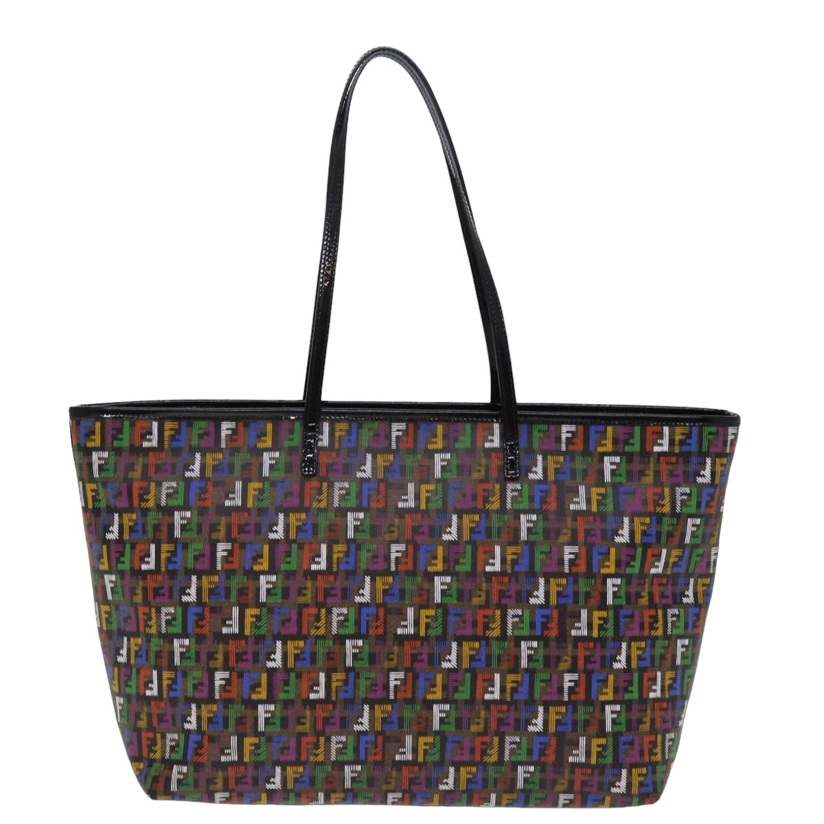 FENDI Zucchino Canvas Tote Bag Multicolor74808
