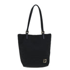 FENDI Zucchino Canvas Hand Bag Black74840
