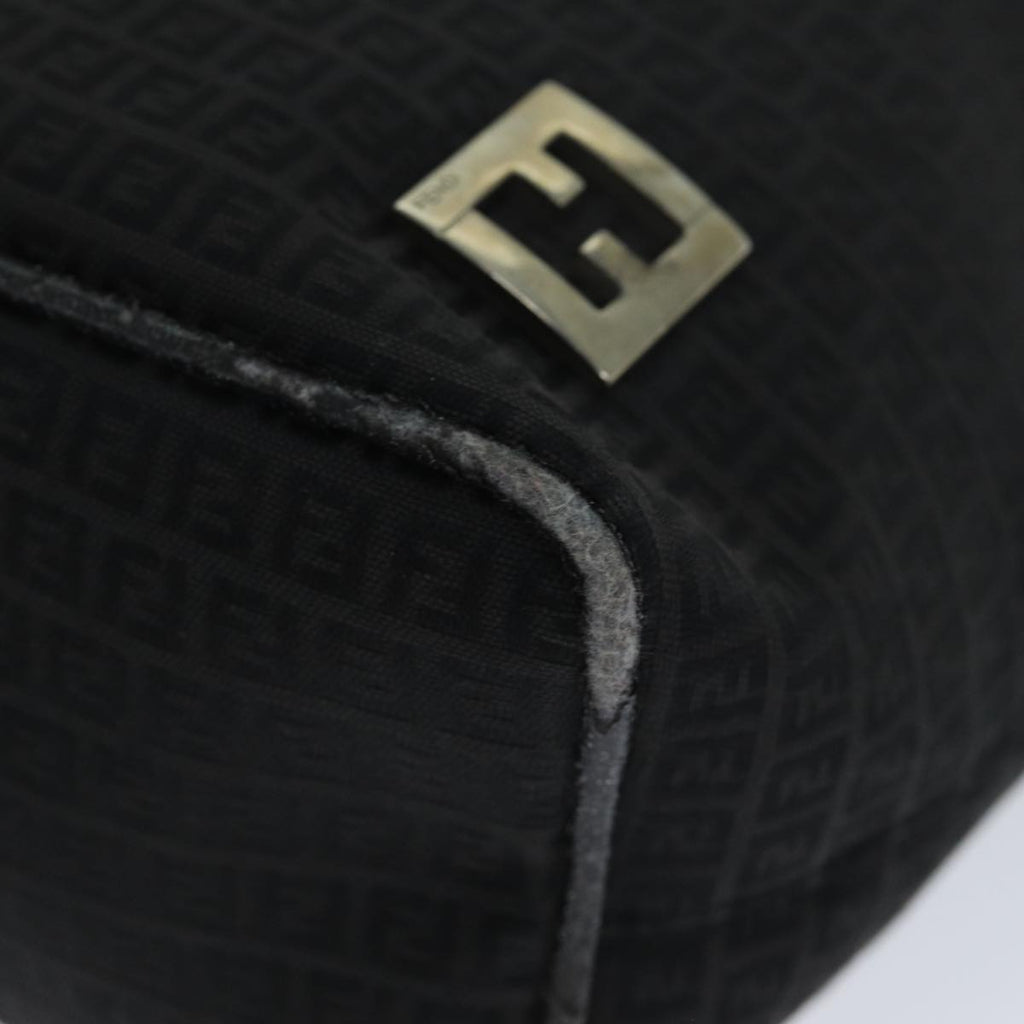 FENDI Zucchino Canvas Hand Bag Black74840