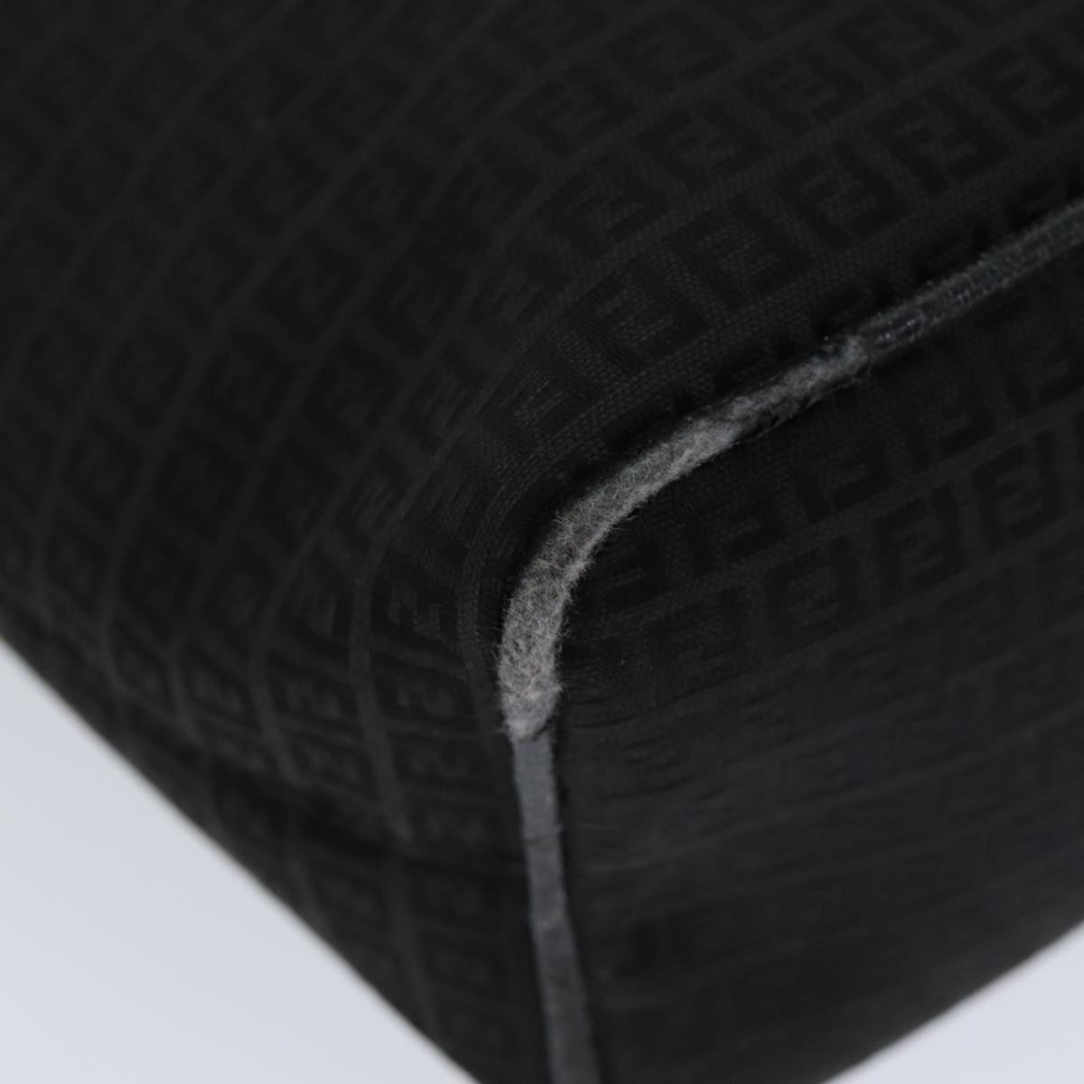FENDI Zucchino Canvas Hand Bag Black74840