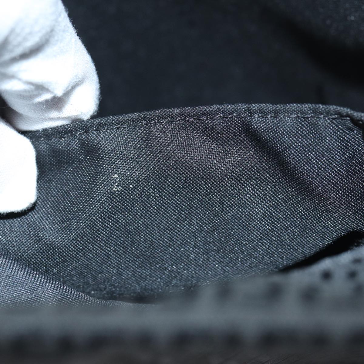 FENDI Zucchino Canvas Hand Bag Black74840