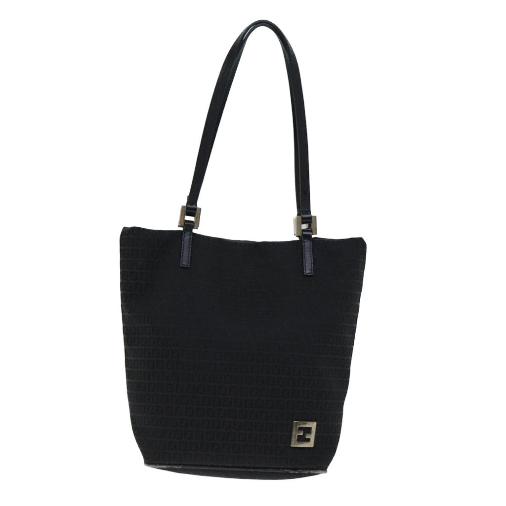 FENDI Zucchino Canvas Hand Bag Black74840