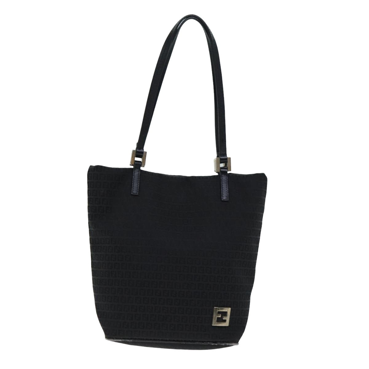 FENDI Zucchino Canvas Hand Bag Black74840