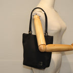 FENDI Zucchino Canvas Hand Bag Black74840