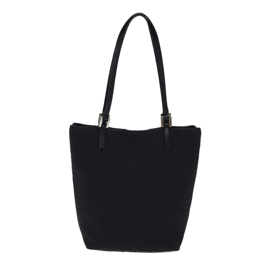 FENDI Zucchino Canvas Hand Bag Black74840