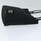 FENDI Zucchino Canvas Hand Bag Black74840