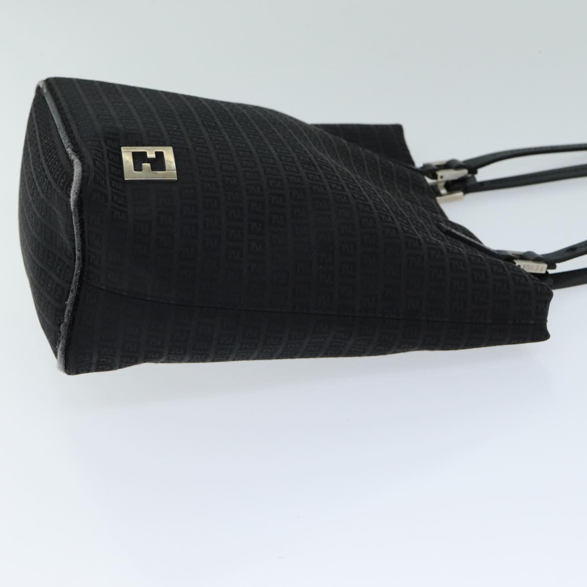 FENDI Zucchino Canvas Hand Bag Black74840