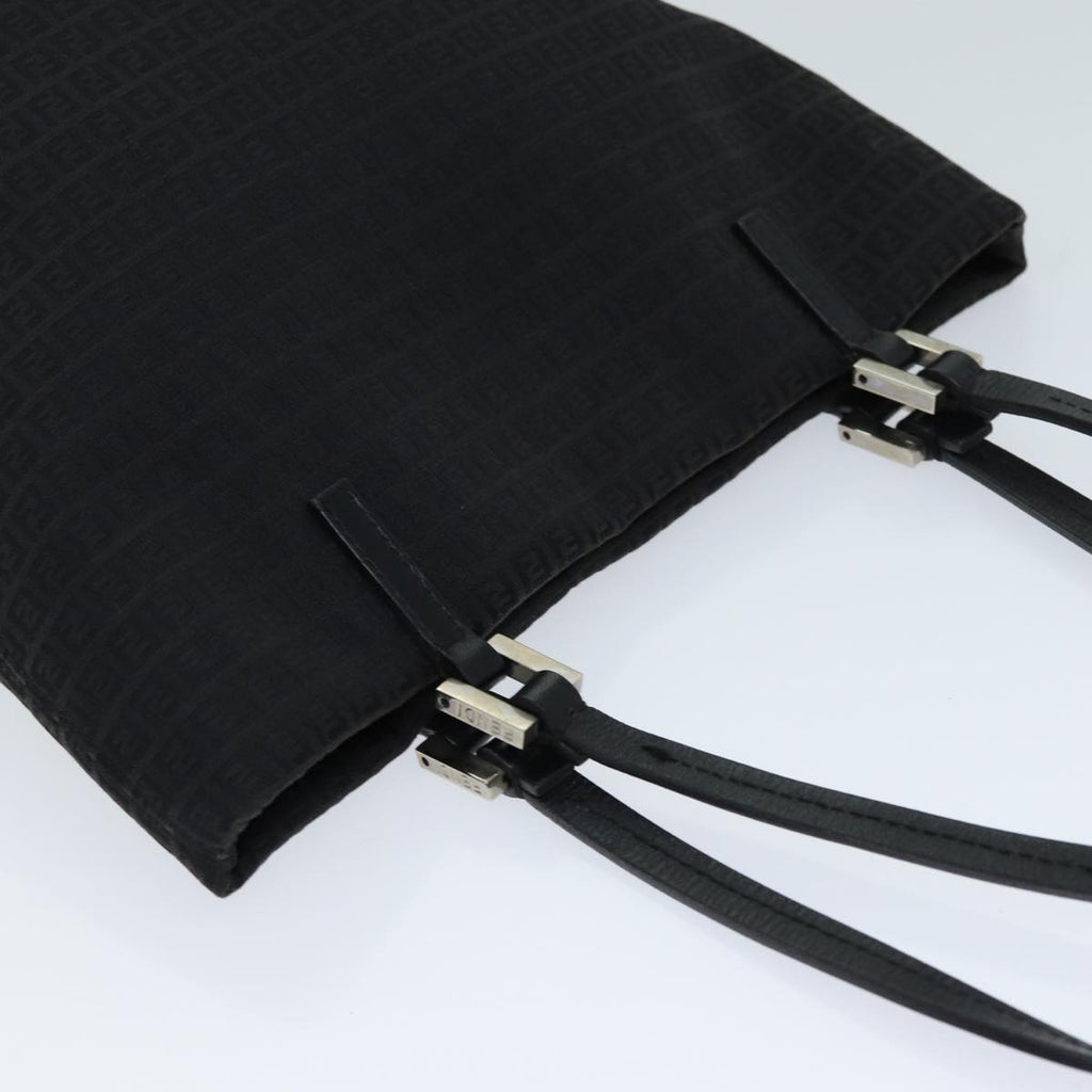 FENDI Zucchino Canvas Hand Bag Black74840