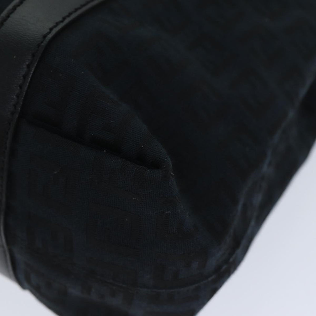 FENDI Zucchino Canvas Hand Bag Black74841