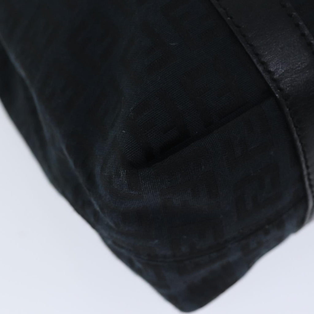 FENDI Zucchino Canvas Hand Bag Black74841