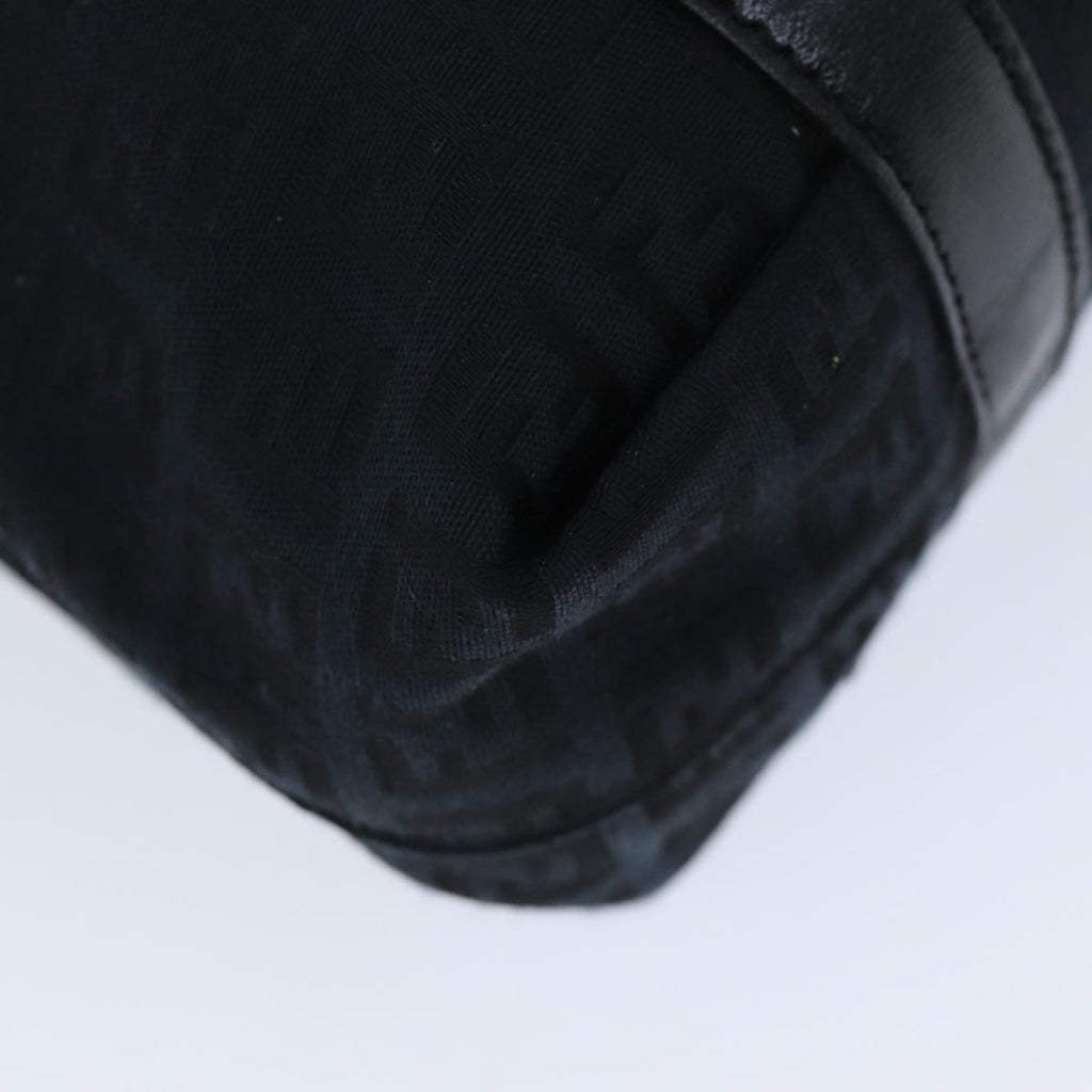 FENDI Zucchino Canvas Hand Bag Black74841