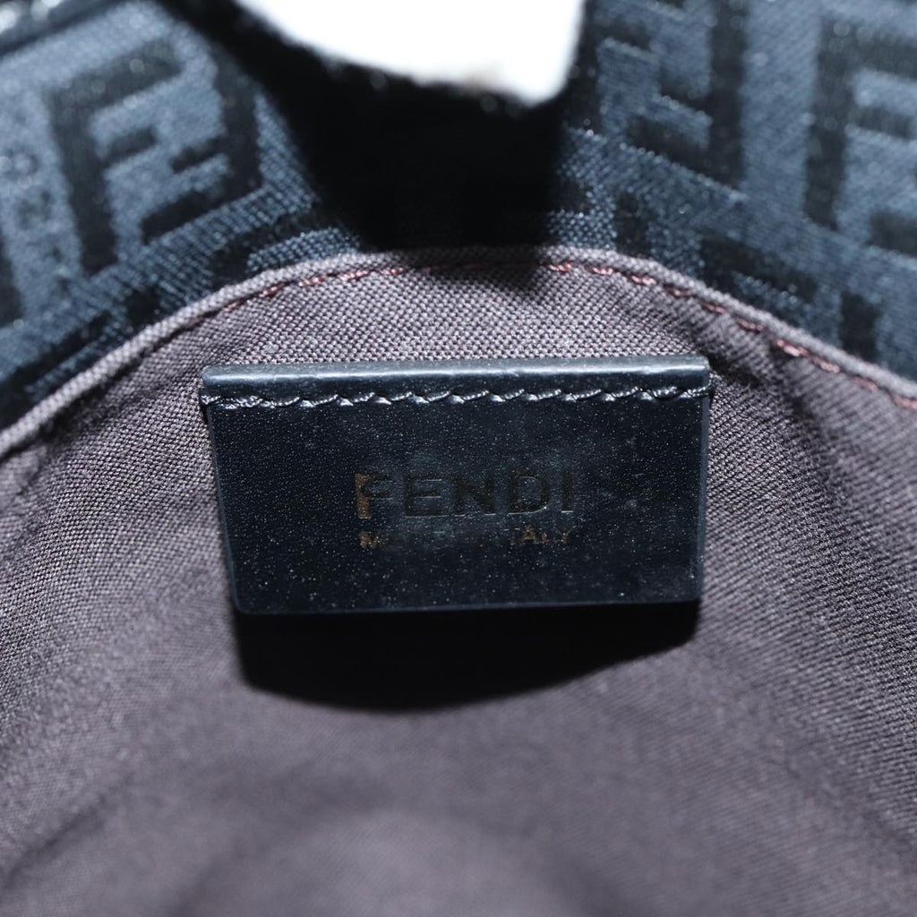 FENDI Zucchino Canvas Hand Bag Black74841