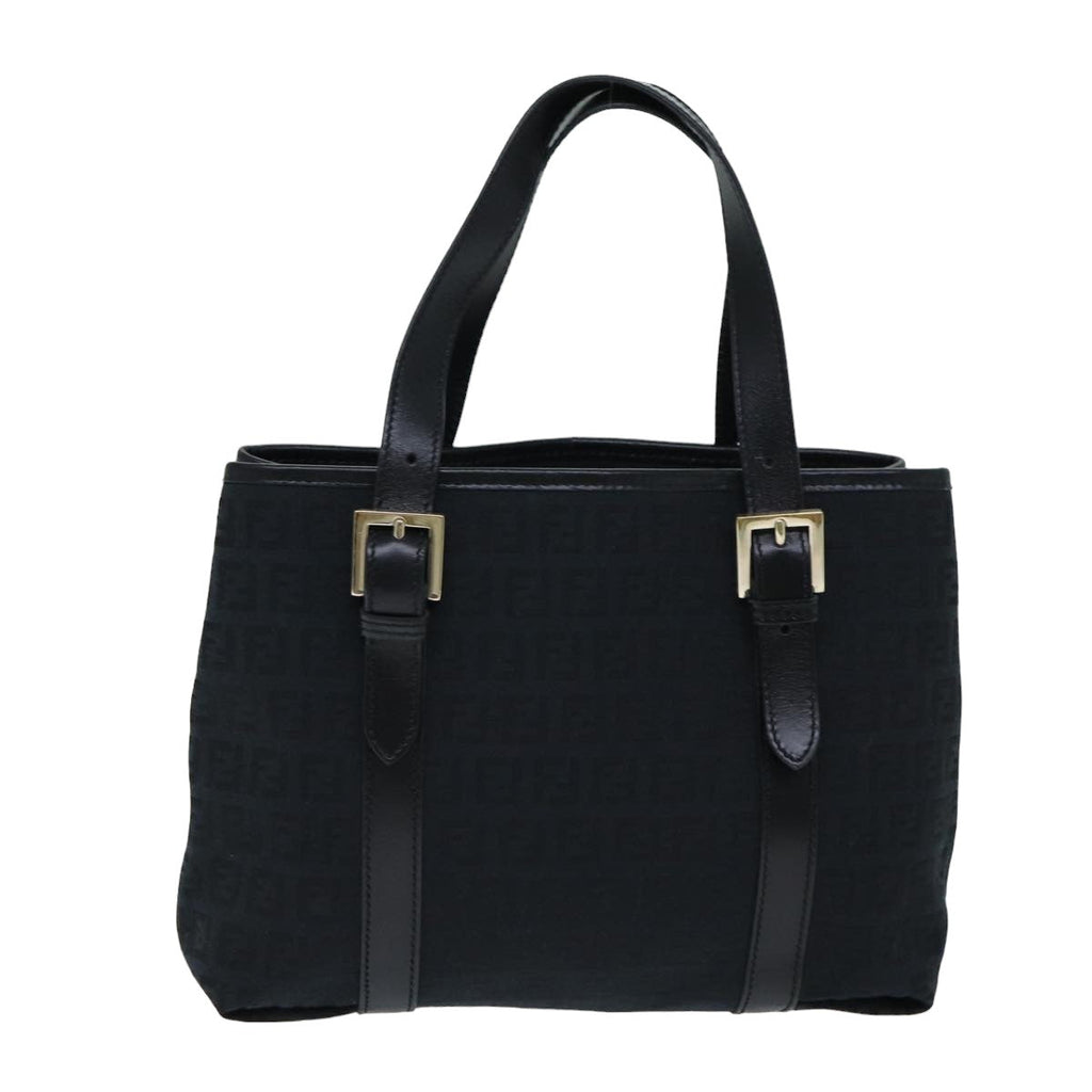 FENDI Zucchino Canvas Hand Bag Black74841