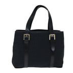 FENDI Zucchino Canvas Hand Bag Black74841