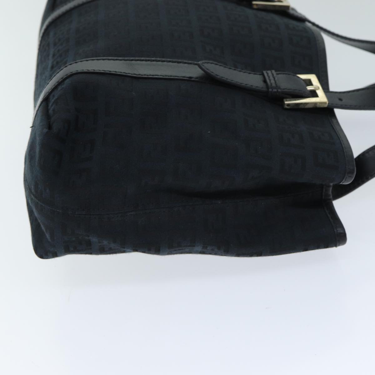 FENDI Zucchino Canvas Hand Bag Black74841