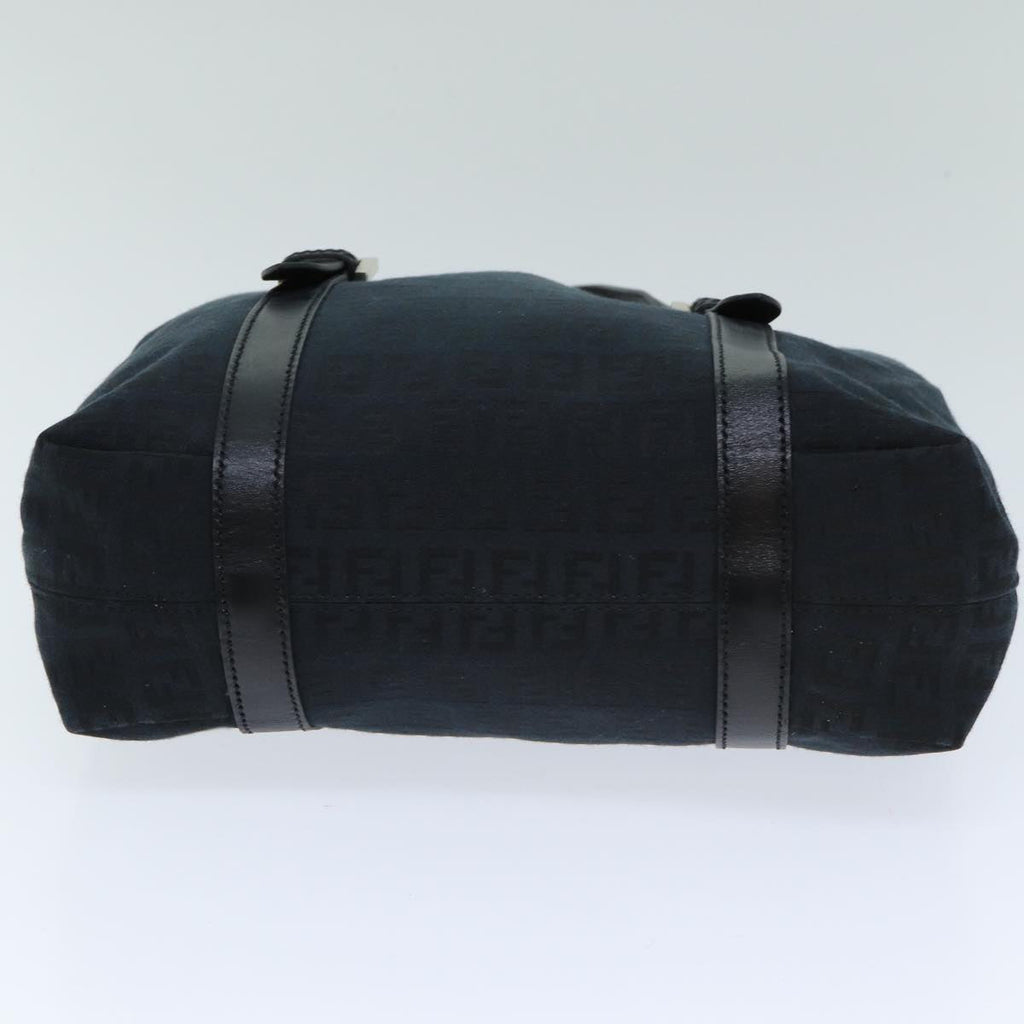 FENDI Zucchino Canvas Hand Bag Black74841