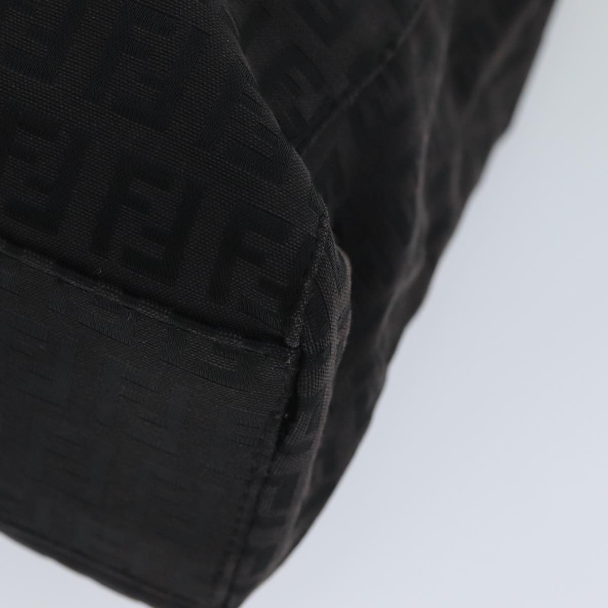 FENDI Zucchino Canvas Hand Bag Black74849