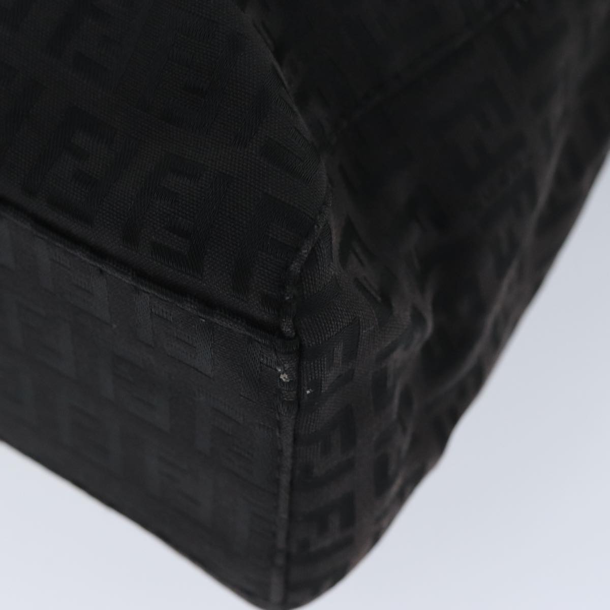 FENDI Zucchino Canvas Hand Bag Black74849
