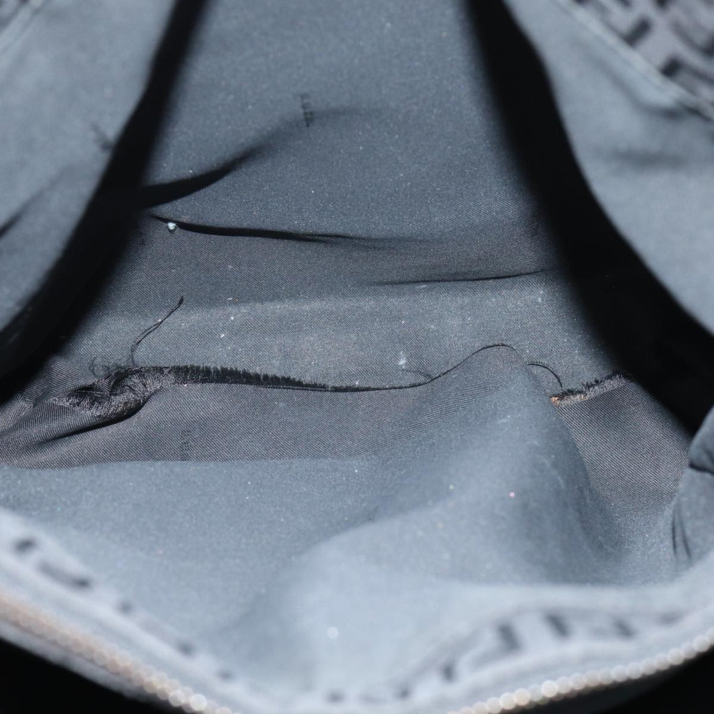 FENDI Zucchino Canvas Hand Bag Black74849