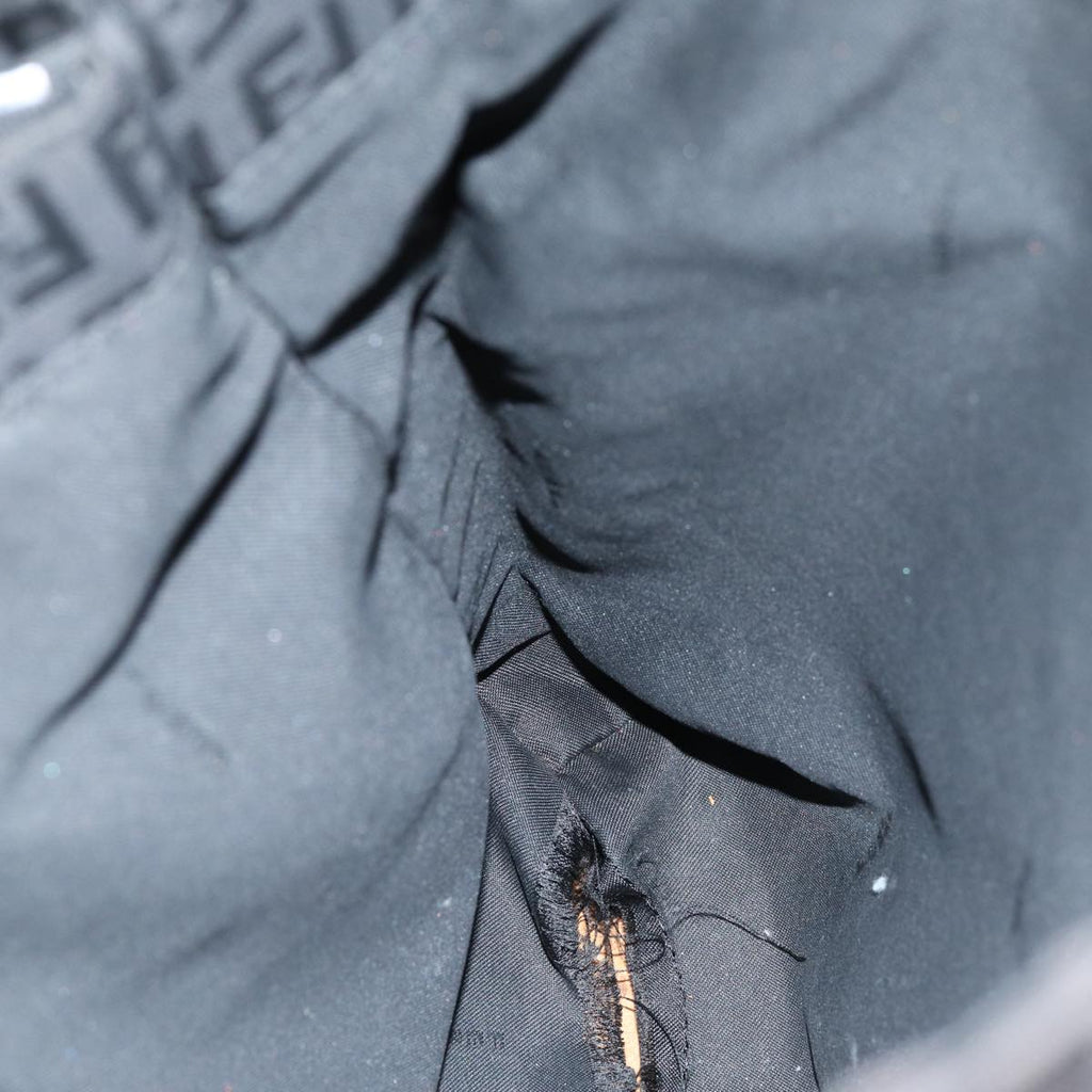 FENDI Zucchino Canvas Hand Bag Black74849