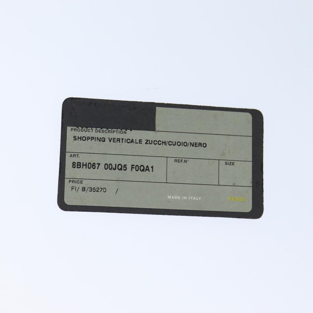 FENDI Zucchino Canvas Hand Bag Black74849