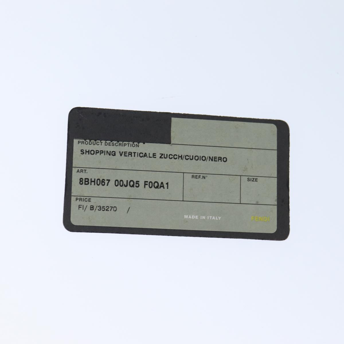 FENDI Zucchino Canvas Hand Bag Black74849