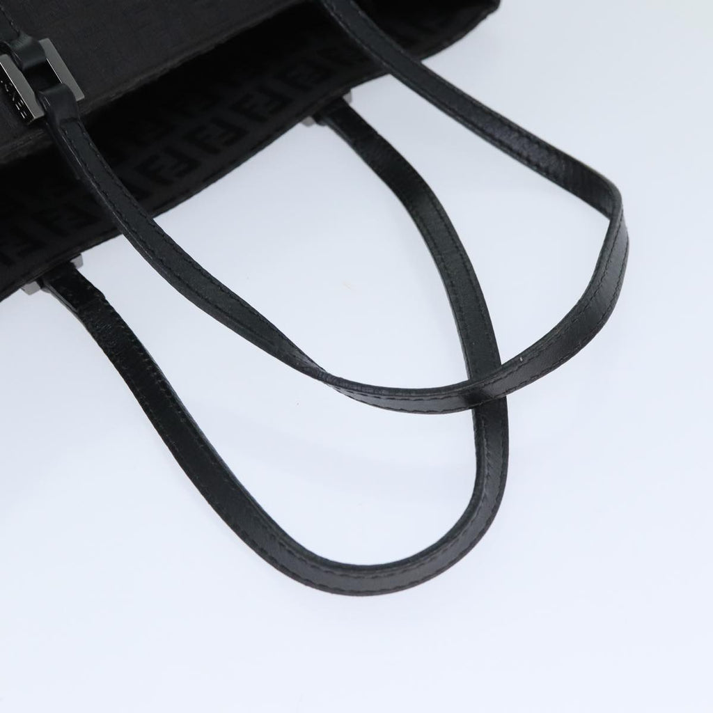 FENDI Zucchino Canvas Hand Bag Black74849