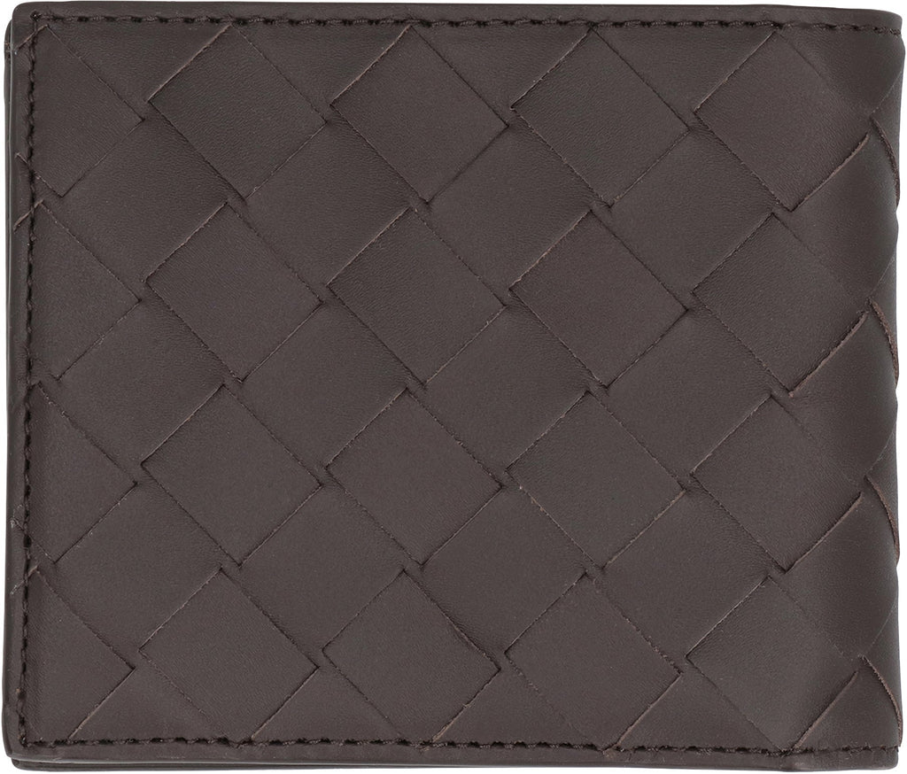 BOTTEGA VENETA Leather Intrecciato Mini Bi-Fold Wallet