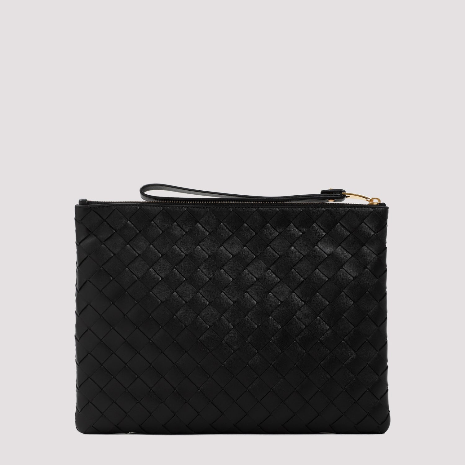 BOTTEGA VENETA Leather Flat Pouch Handbag - 30cm x 22cm