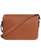 CELINE Natural TIN Triomphe Calfskin Cross Bag Tan