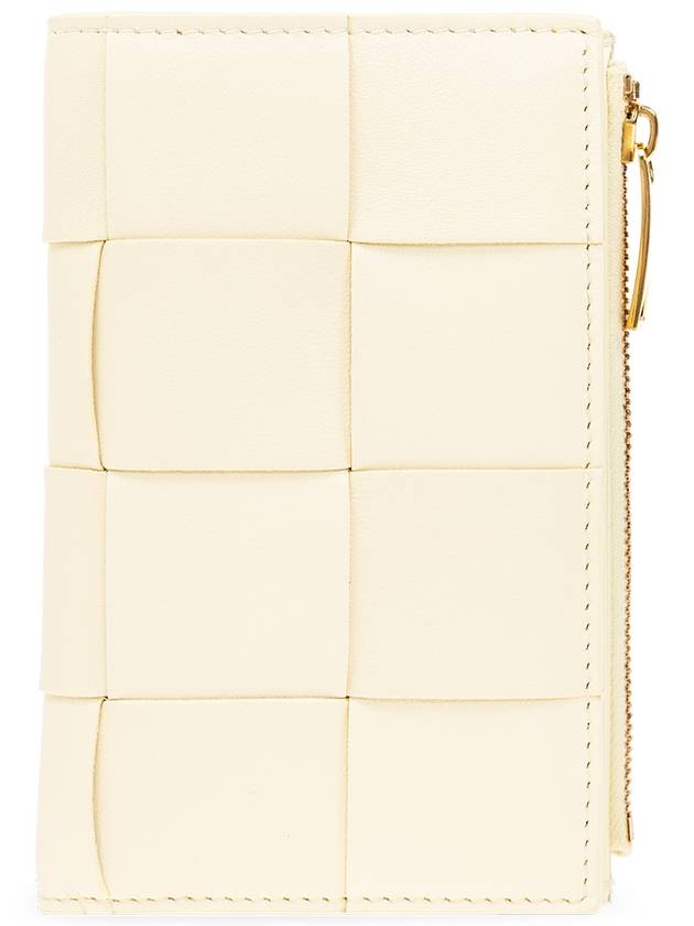 Bottega Veneta Women's Card Wallet Medium Cassette Bi Fold Zip Wallet 750262VCQC17117