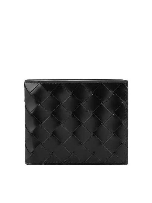 Bottega Veneta Intrecciato Half Wallet Black