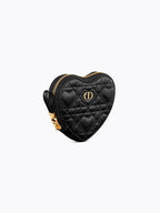 Amour Caro Chain Heart Pouch Black Dior