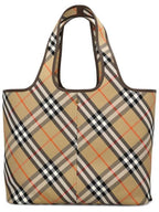 Burberry Check Medium Tote Bag Sand