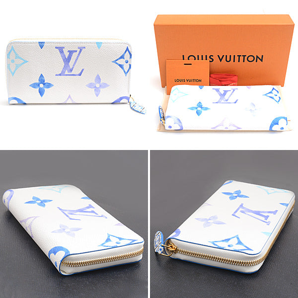 Louis Vuitton Leather Monogram By The Pool Zippy Wallet M82384