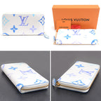 Louis Vuitton Leather Monogram By The Pool Zippy Wallet M82384