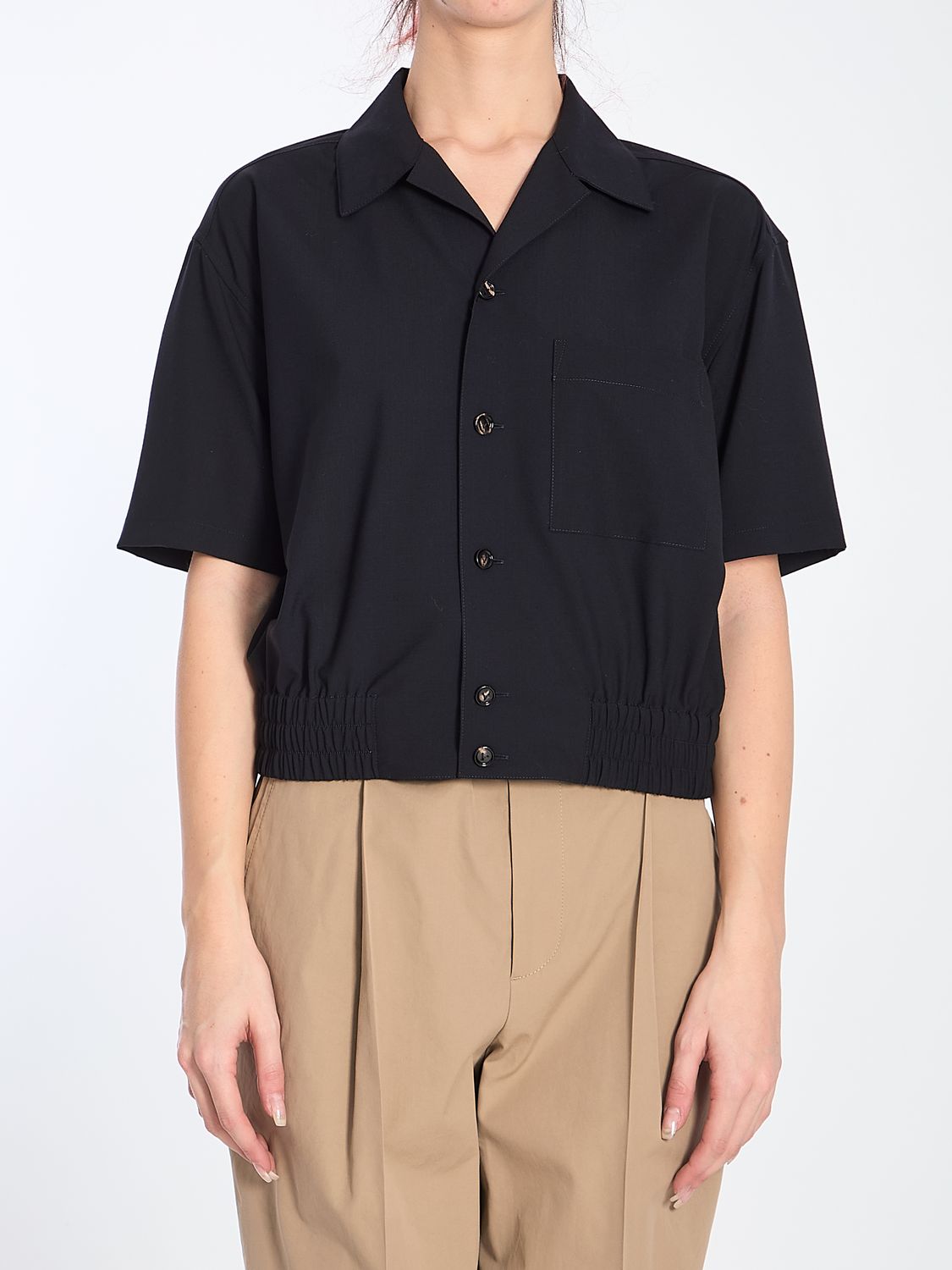 BOTTEGA VENETA Elegant Wool Shirt for Women - SS25 Collection