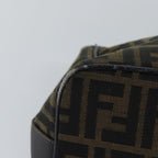 FENDI Zucca Canvas Vanity Cosmetic Pouch Brown Black75223