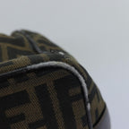 FENDI Zucca Canvas Vanity Cosmetic Pouch Brown Black75223